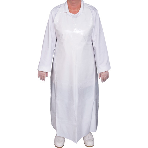 Vikan 80015 Top Dog 6 Mil. Apron Top Dog 6 Mil. Apron, Polyurethane, 45" L x White - Each