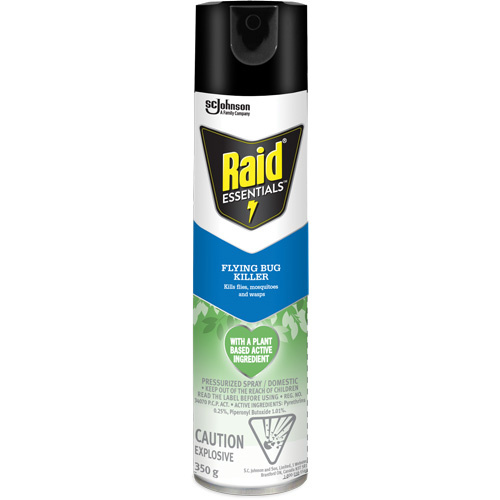 SC Johnson 10062300007919 Raid® Essentials™ Flying Bug Killer Raid<sup>®</sup> Essentials™ Flying Bug Killer, 350 g, Aerosol Can - Can