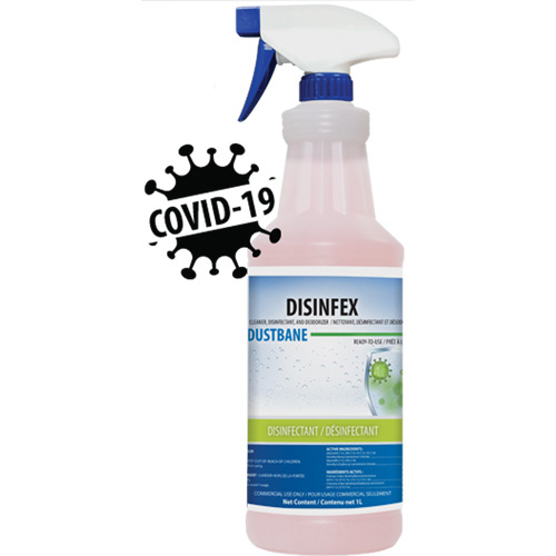 Dustbane 52847 Disinfex Cleaner, Disinfectant & Deodorizer Disinfex Cleaner, Disinfectant & Deodorizer, 1 L, Bottle - Bottle