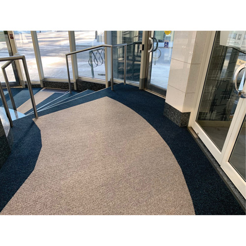 Edgewood Matting EVR202000 Everest Indoor/Outdoor Matting, Wiper/Scraper, 6-1/2' x 75-1/2' x 1/2", Charcoal-(Each)