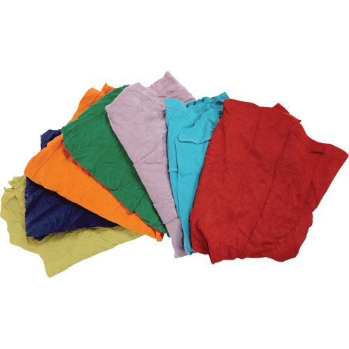 RMP Maintenance Products Recycled Material Wiping Rags Recycled Material Wiping Rags, Cotton, Mix Colours, 25 lbs. - Each