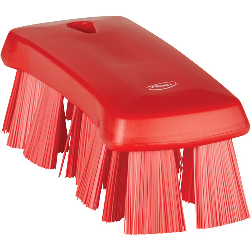 Vikan 38914 UST Hand Brush UST Hand Brush, Stiff Bristles, 6-9/10" Long, Red - Each