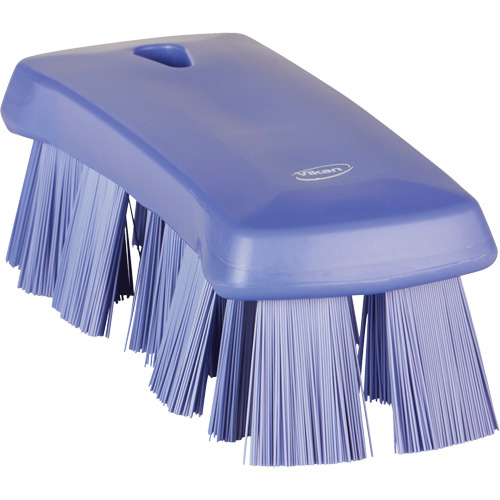 Vikan 38918 UST Hand Brush UST Hand Brush, Stiff Bristles, 6-9/10" Long, Purple - Each