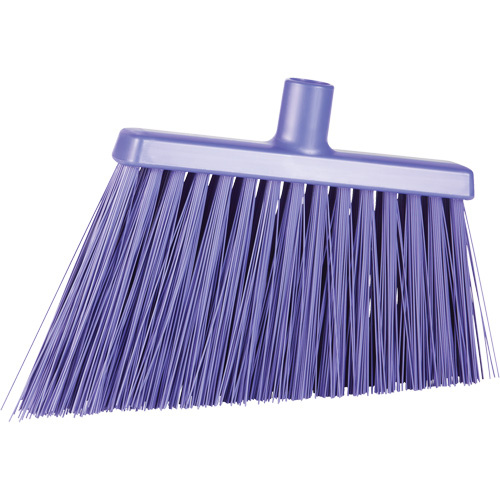Vikan 29148 Angle Cut Broom Angle Cut Broom, Extra Stiff Bristles, 11-2/5", Polyester/Polypropylene/PVC/Synthetic, Purple - Each