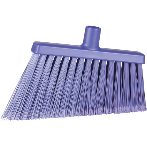 Vikan 29168 Angle Head Broom Angle Head Broom, Stiff/Split Bristles, 11-2/5", Polyester/Polypropylene/PVC/Synthetic, Purple - Each