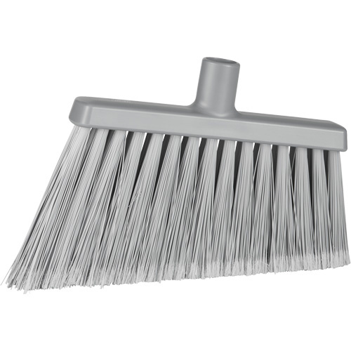 Vikan 291688 Angle Head Broom Angle Head Broom, Stiff/Split Bristles, 11-2/5", Polyester/Polypropylene/PVC/Synthetic, Grey - Each