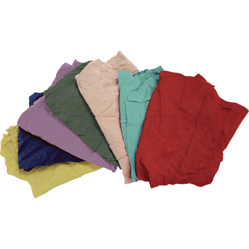 RMP Maintenance Products Recycled Material Wiping Rags Recycled Material Wiping Rags, Fleece, Mix Colours, 25 lbs. - Each