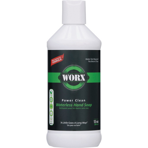 Worx 36-0613 Power Clean Waterless Hand Soap Power Clean Waterless Hand Soap, Liquid, 384 ml, Unscented - Bottle