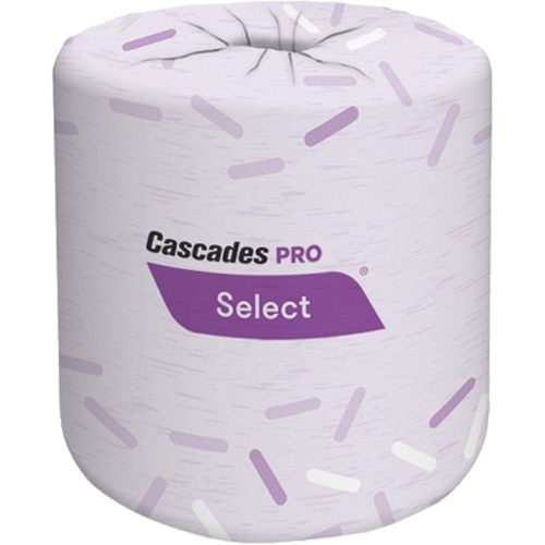 Cascades B031 Pro Select® Bathroom Tissue Pro Select<sup>®</sup> Bathroom Tissue, 2 Ply, 420 Sheets/Roll, White - Case of 48