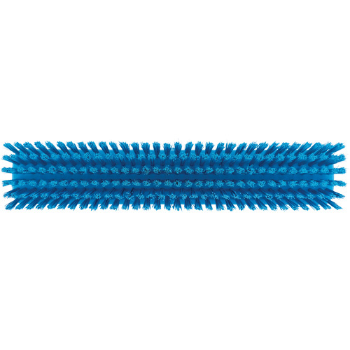 Vikan 31753 Push Broom Head Push Broom Head, Fine/Stiff Bristles, 16-1/2", Polyester/Polypropylene, Blue - Each