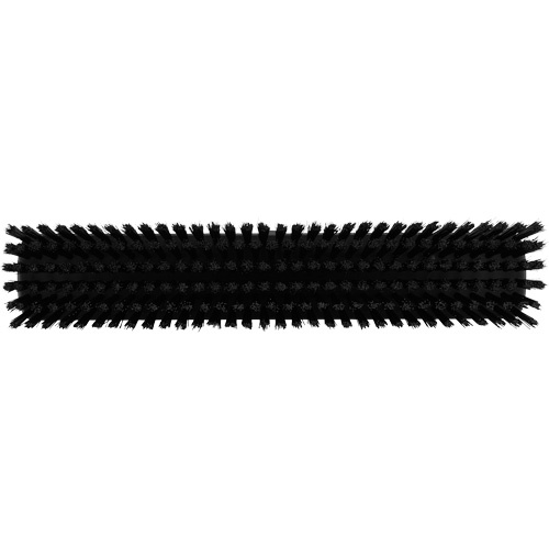 Vikan 31759 Push Broom Head Push Broom Head, Fine/Stiff Bristles, 16-1/2", Polyester/Polypropylene, Black - Each