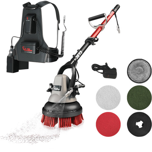 Motor Scrubber MSJET Portable Handheld Scrubber MSJET with Backpack, Polisher/Scrubber-(Each)