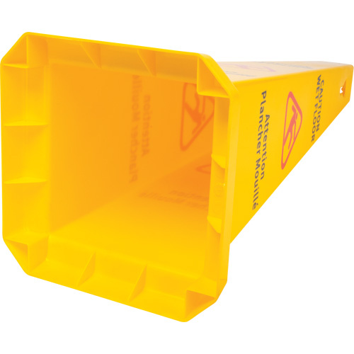 RMP Maintenance Products Wet Floor Safety Cone Wet Floor Safety Cone, Bilingual with Pictogram - Each