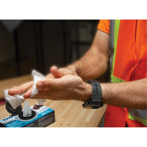 RMP Maintenance Products X-Large Cleaning Wipes X-Large Cleaning Wipes, 80 Wipes, 8" x 8" - Box of 80
