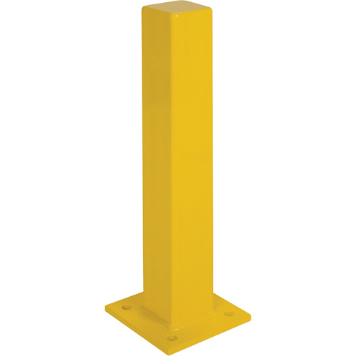 KLETON KD125 Heavy-Duty Bollards, Steel, 24" H x 4" W, Yellow-(Each)