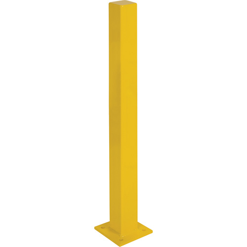 KLETON KD126 Heavy-Duty Bollards, Steel, 48" H x 4" W, Yellow-(Each)