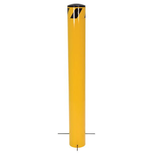 Vestil BOLPP-36-5.5 Pour-In-Place Bollards Pour-In-Place Bollards, Steel, 36-1/2" H x 5-9/16" W, Yellow - Each