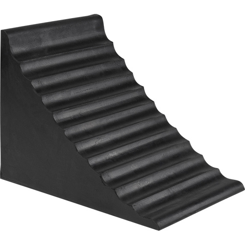 KLETON KH893 Wheel Chock, 9-7/8" x 7-1/8" x 7-1/2", Black-(Each)