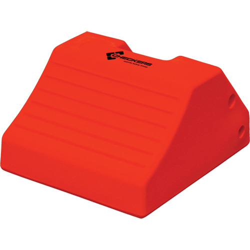 Checkers Industrial Products MC3010 Heavy-Duty Wheel Chocks, Polyurethane, Safety Yellow, 15-1/2" W x 17-7/10" D x 10" H-(Each)