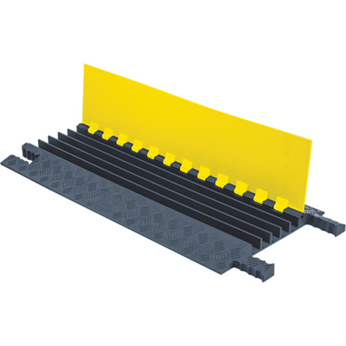 Checkers Industrial Products GG5X125-Y/GRY Grip Guard® Light-Duty Cable Protector Grip Guard<sup>®</sup> Light-Duty Cable Protector, 5 Channels, 36" L x 16 4/9" W x 1.6" H - Each