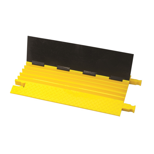 Checkers Industrial Products BB5-125-D-B/Y Bumble Bee® Cable Protector Bumble Bee<sup>®</sup> Cable Protector, 5 Channels, 36" L x 19.75" W x 2" H - Each