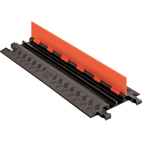 Checkers Industrial Products GD2X75-ST-O/B Guard Dog Low Profile Cable Protector, 2 Channels, 36" L x 11.94" W x 1.25" H-(Each)