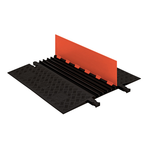 Checkers Industrial Products GD5X75-O/B Guard Dog® Low Profile ADA/DDA Cable Protector Guard Dog<sup>®</sup> Low Profile ADA/DDA Cable Protector, 5 Channels, 36" L x 33.3" W x 1.25" H - Each