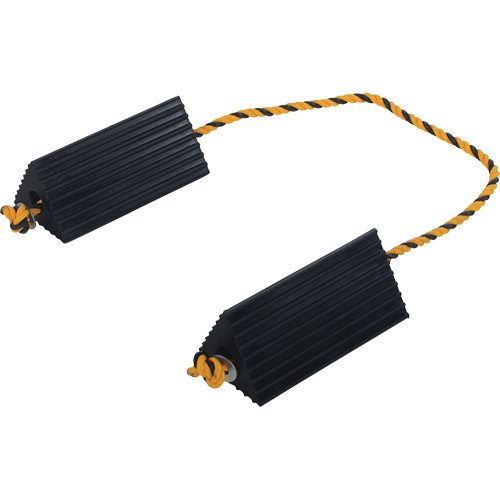 Vestil AC-13 Airline Wheel Chock Airline Wheel Chock, 5" x 10" x 4-1/2", Black - Each