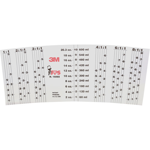 3M 16065 PPS™ Mix Ratio Cup Insert PPS™ Mix Ratio Cup Insert - Box of 100
