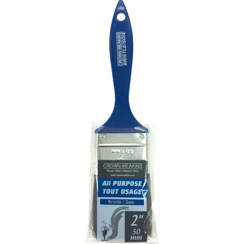 Crown-Meakins AP015220 All-Purpose Paint Brush All-Purpose Paint Brush, Bristle, Plastic Handle, 2" Width - Each