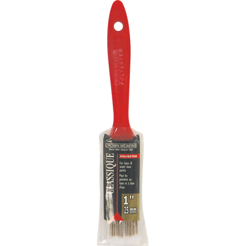 Crown-Meakins CL029151 Classic Paint Brush, Polyester, Plastic Handle, 1" Width-(Each)