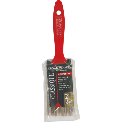 Crown-Meakins CL029152 Classic Paint Brush, Polyester, Plastic Handle, 2" Width-(Each)
