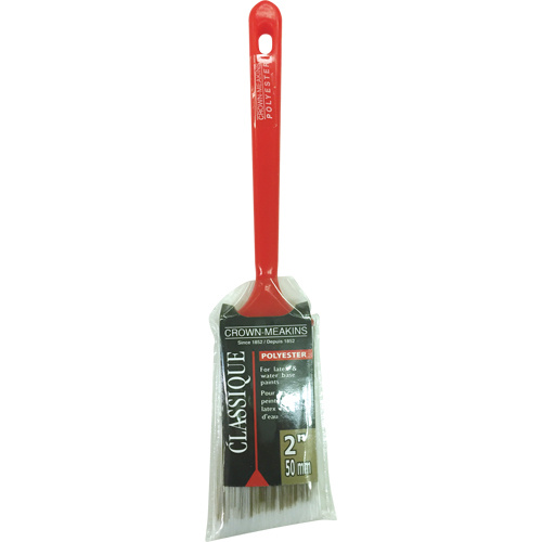 Crown-Meakins CL021502 Classic Angular Paint Brush, Polyester, Plastic Handle, 2" Width-(Each)