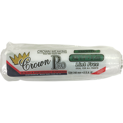 Crown-Meakins 129195P Professional Lint-Free Paint Roller Cover Professional Lint-Free Paint Roller Cover, 6 mm (1/4") Nap, 240 mm (9-1/2") L - Each
