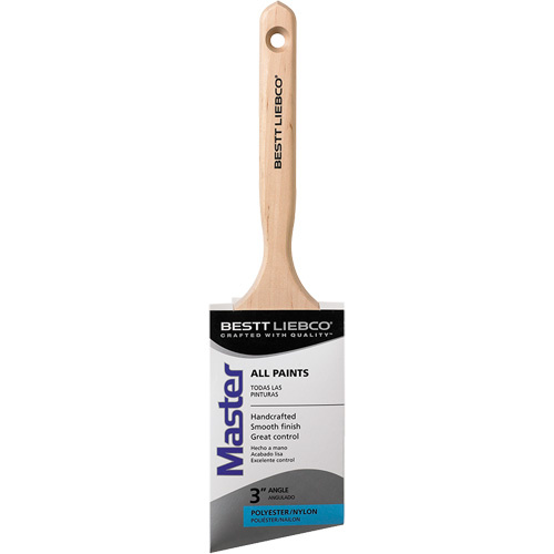 Bestt Liebco 552566500 Master Angle Sash Brush, Poly/Nylon, Wood Handle, 3" Width-(Each)