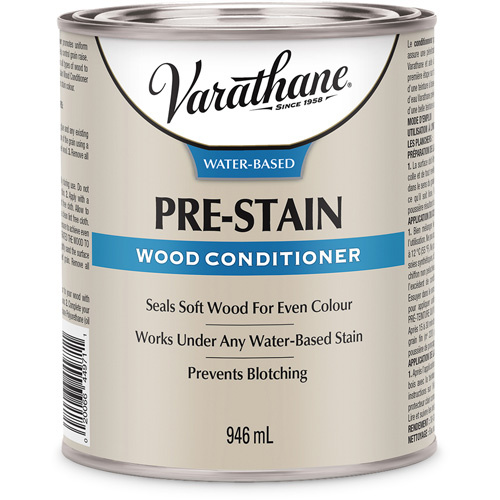 Rust-Oleum 351020 Varathane® Premium Water-Based Wood Conditioner Varathane<sup>®</sup> Premium Water-Based Wood Conditioner, 946 ml, Clear, Transparent - Can