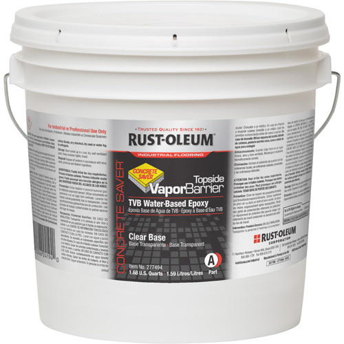 Rust-Oleum 277494 Topside Vapour Barrier Topside Vapour Barrier, 2 Gal., Water-Based, Transparent, Clear - Pail
