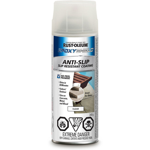 Rust-Oleum 270610 EpoxyShield® Anti-Slip Spray EpoxyShield<sup>®</sup> Anti-Slip Spray, 340 g, Clear - Can
