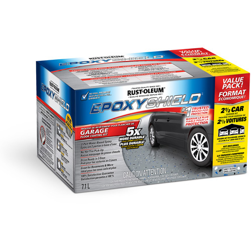 Rust-Oleum 266793 EpoxyShield® Garage Floor Coating EpoxyShield<sup>®</sup> Garage Floor Coating, 7.1 L, Water-Based, Gloss, Grey - Each