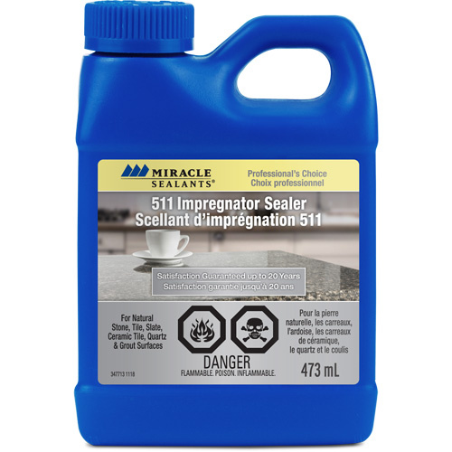 Rust-Oleum 346475 Miracle Sealants® 511 Impregnator Sealer Miracle Sealants<sup>®</sup> 511 Impregnator Sealer, 473 ml, Solvent-Based, Transparent, Clear - Bottle