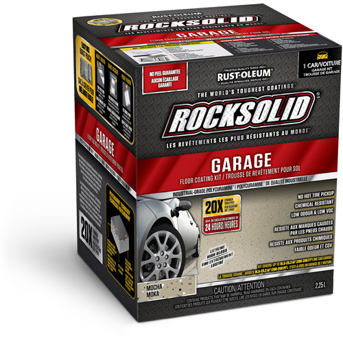 Rust-Oleum 282152 RockSolid® Garage Floor Coating RockSolid<sup>®</sup> Garage Floor Coating, Solvent-Based, High-Gloss, Brown - Each