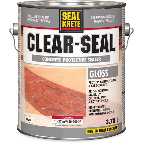 Rust-Oleum 607801 Seal-Krete® Protective Sealer Seal-Krete<sup>®</sup> Protective Sealer, 3.78 L, Water-Based, Gloss, Clear - Can