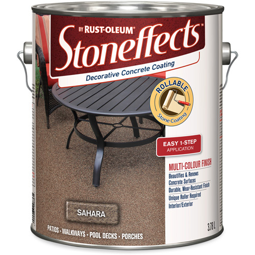 Rust-Oleum 270836 Stoneffects™ Decorative Concrete Coating Stoneffects™ Decorative Concrete Coating, 3.78 L, Textured, Beige - Can
