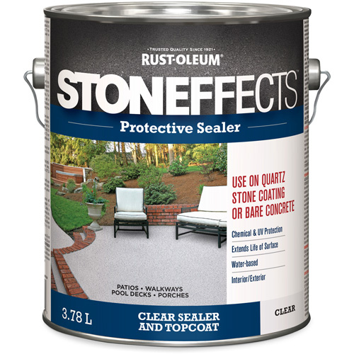 Rust-Oleum 348046 Stoneffects™ Protective Concrete Sealer Stoneffects™ Protective Concrete Sealer, 3.78 L, Water-Based, Transparent, Clear - Can