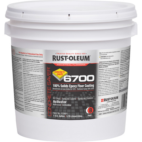 Rust-Oleum 333691 6700 System Extended Pot Life Floor Coating 6700 System Extended Pot Life Floor Coating, 1 gal., Epoxy-Based, High-Gloss - Pail