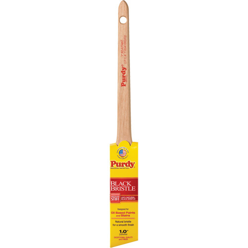 Purdy 144024010 Adjutant Black Bristle Paint Brush Black Bristle Adjutant, Black China, Wood Handle, 1" Width - Each