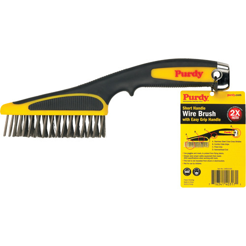 Purdy 140910100 Short Handle Wire Brush Criss Cross Wire Brush - Each