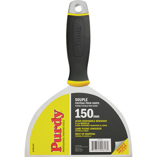 Purdy 14A900060 Premium Flexible Joint Knife Premium Joint Knife, Stainless Steel Blade, 6" Wide, Plastic Handle - Each