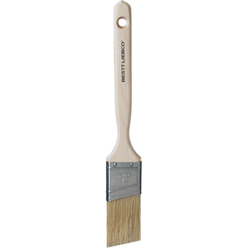 Bestt Liebco 552567200 Master Blend Angle Sash Brush, White China, Wood Handle, 1-1/2" Width-(Each)