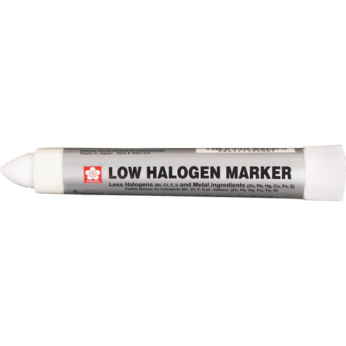 Solid Marker® Low Halogen & Chloride Marker Solid Marker<sup>®</sup> Low Halogen & Chloride Marker, Solid Stick, White - Each